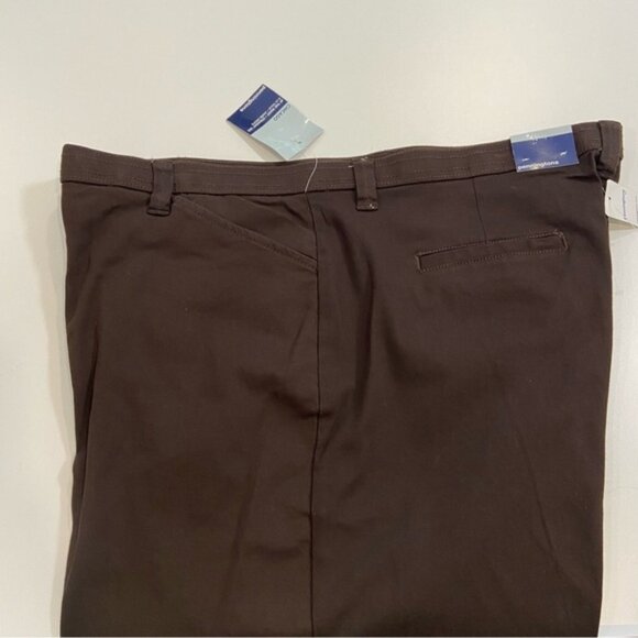 Pennington trouser pants Plus size brown stretch NWT straight leg Chicago size22 - Picture 2 of 9